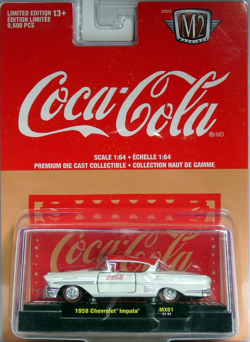 M2 Machines Coca Cola Release MX01 1958 Chevrolet Impala Coca-Cola